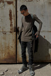 BORIS BIDJAN SABERI Long Sleeve T-Shirt AW22 LS1.2 RF FTN00001+FTJ00001 Gray PBBS23 5